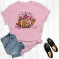 Retro Fall Coquette Bow Pumpkin Graphic Tee