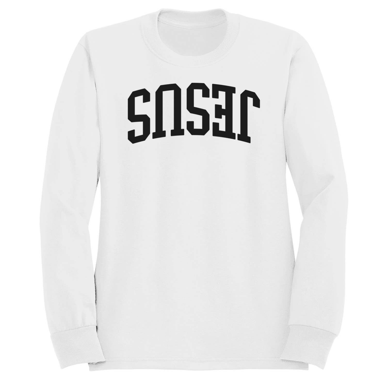 Jesus Upside Down Typography Men's Sweatshirt