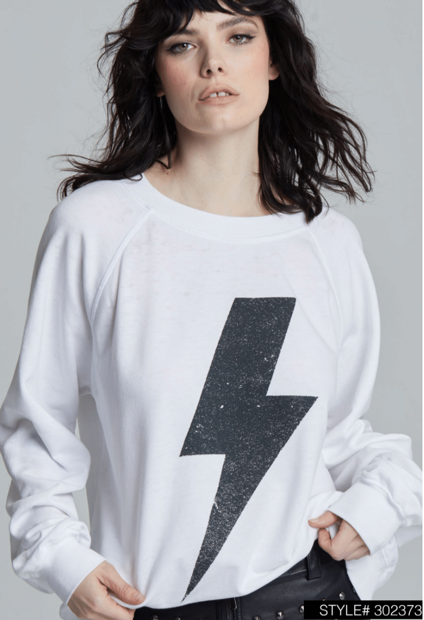302373 - 630 Lightening Bolt Ls Burnout Sweatshirt