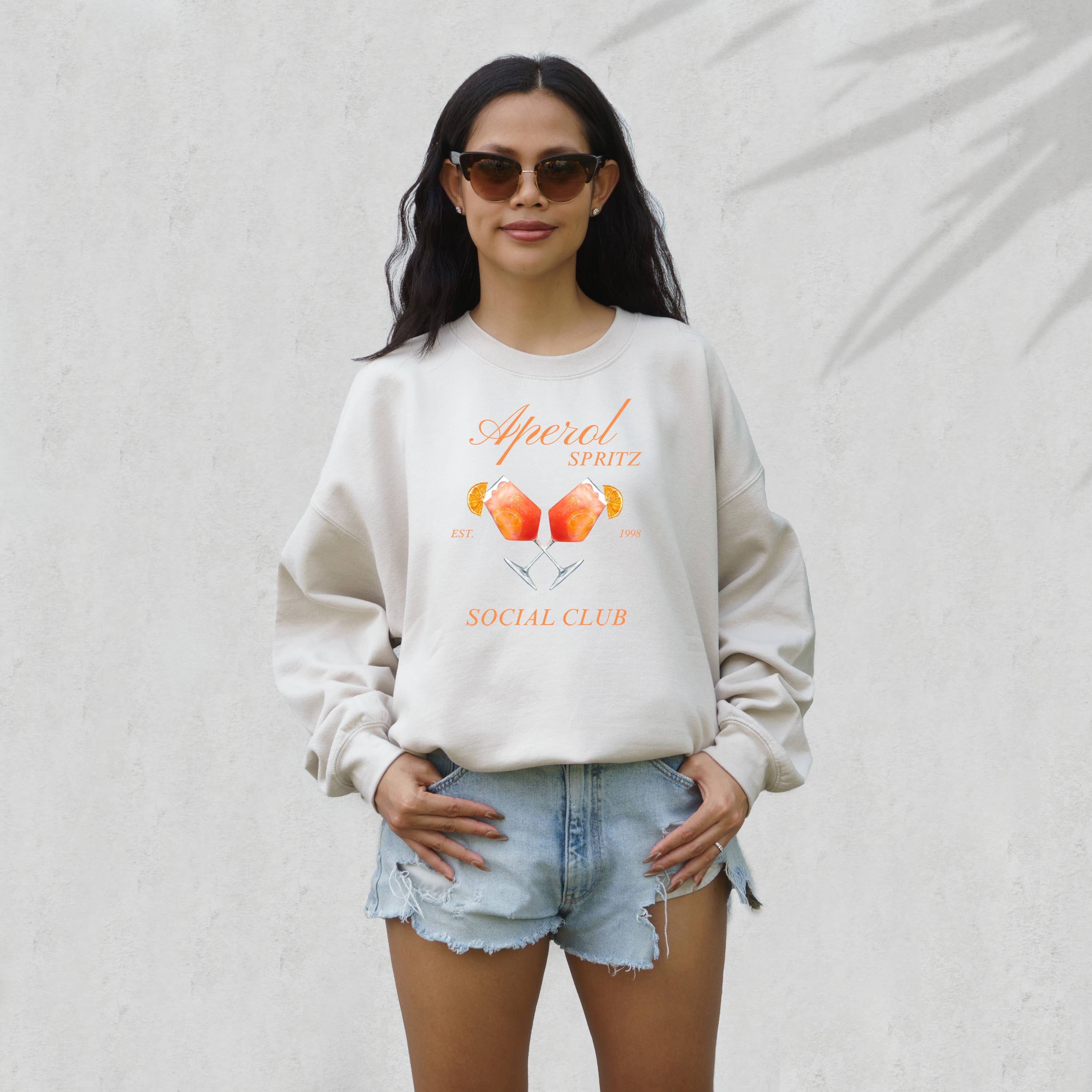 Aperol Spritz, Tini Time, Graphic Sweatshirt, Social Club