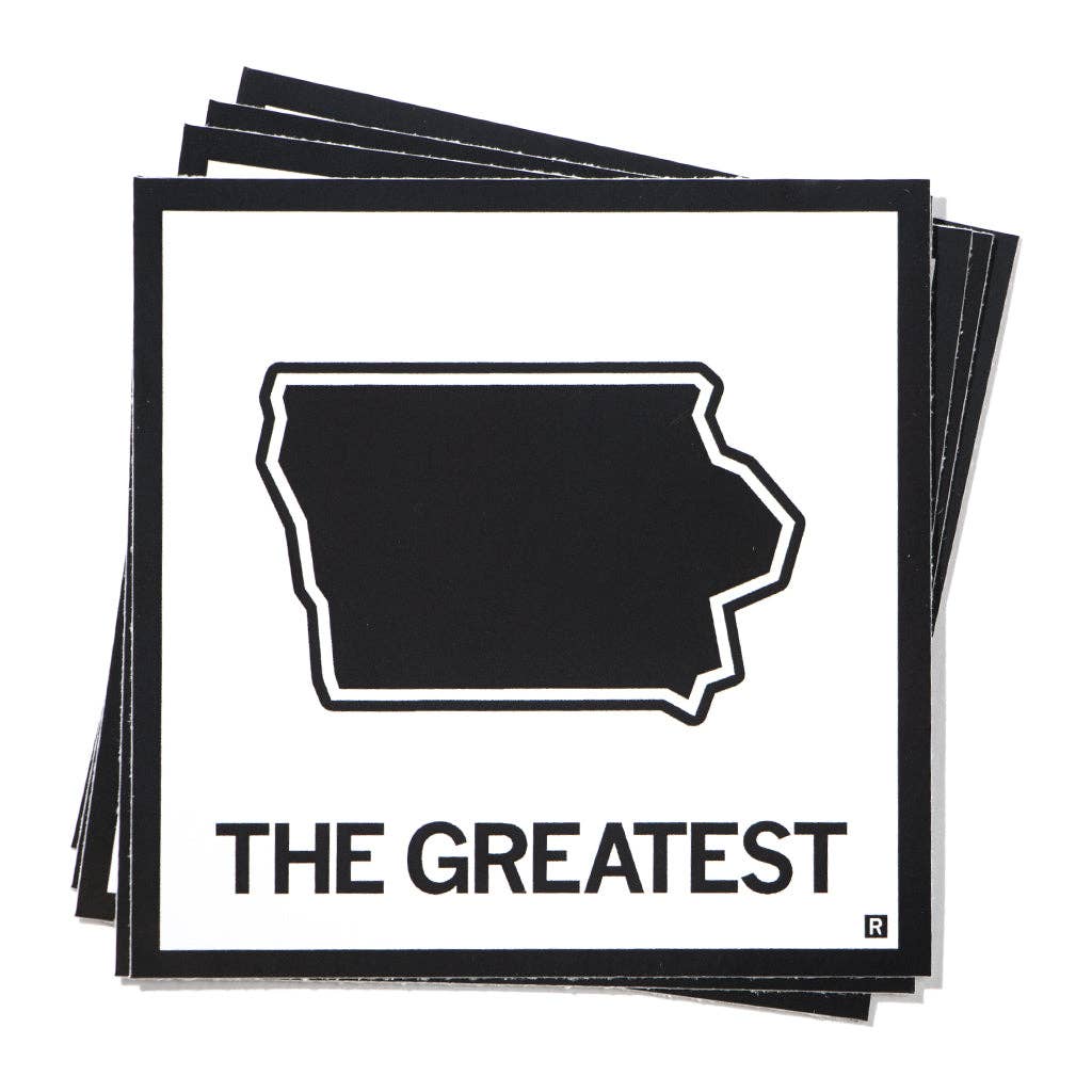 The Greatest - Iowa Sticker