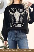 Dream On Dreamer Graphix Terry Sweatshirts