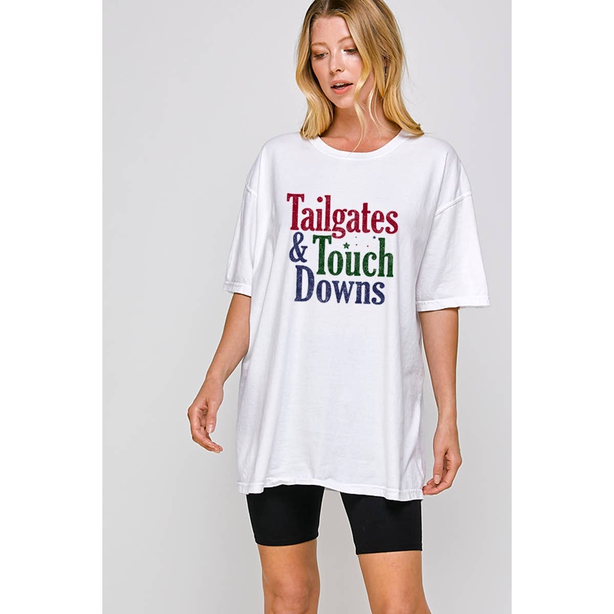 Game Day Season Vintage Graphic Oversized Tee