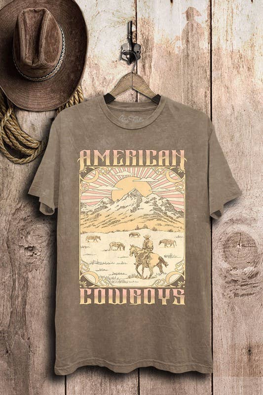 American Cowboys Graphic Top