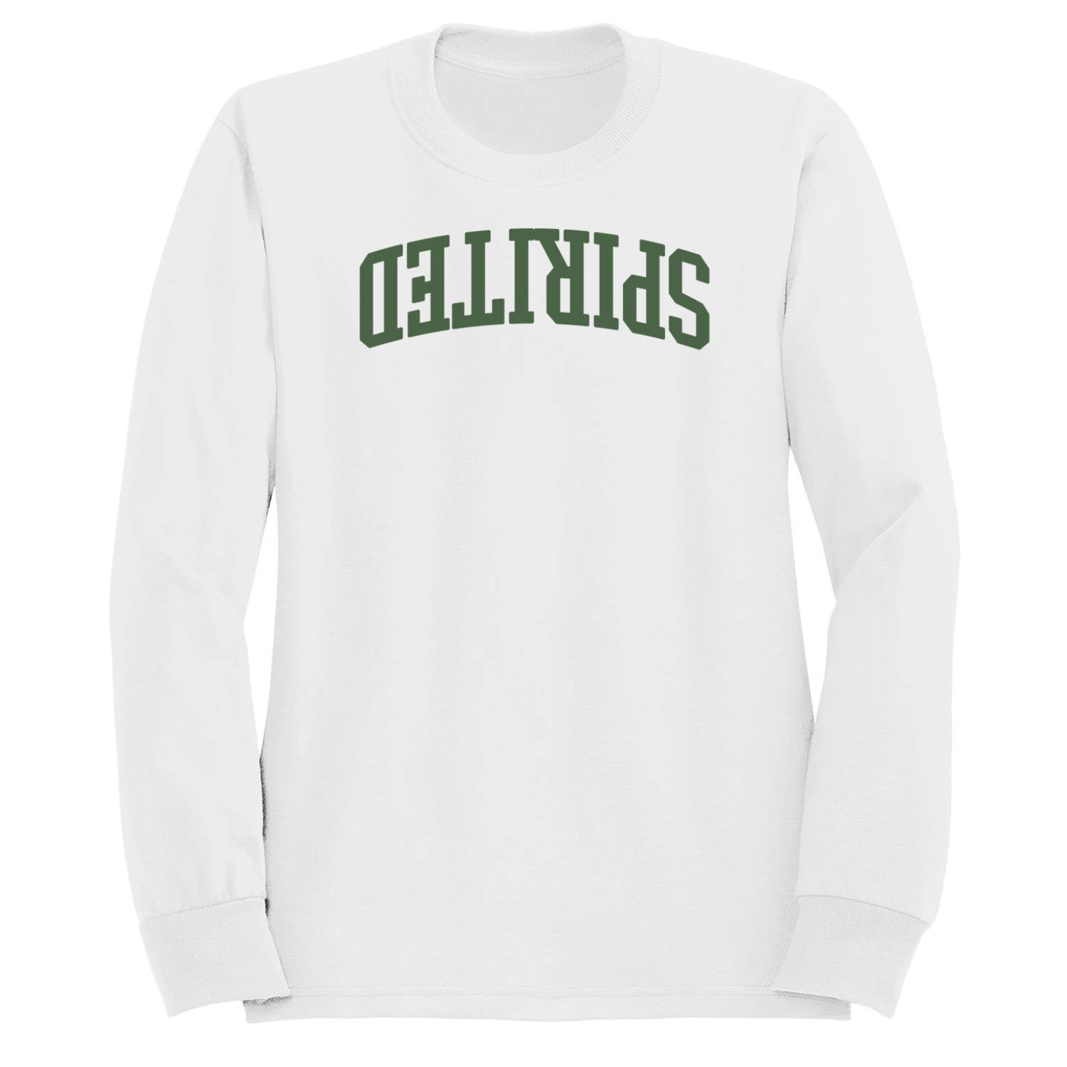 Spirited Slogan Retro Arched Text Men's Sweatshirt