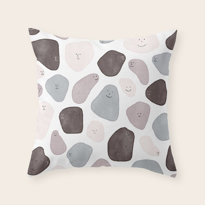 Funny Shapes Throw Pillow Gallery Image 6