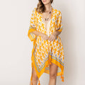 Tile Print Summer Kimono with Tassels