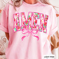 Amen Bow Floral Christian Graphic Tee | Gildan