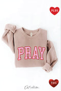 Pray Foil  Plus Graphic Sweatshirt