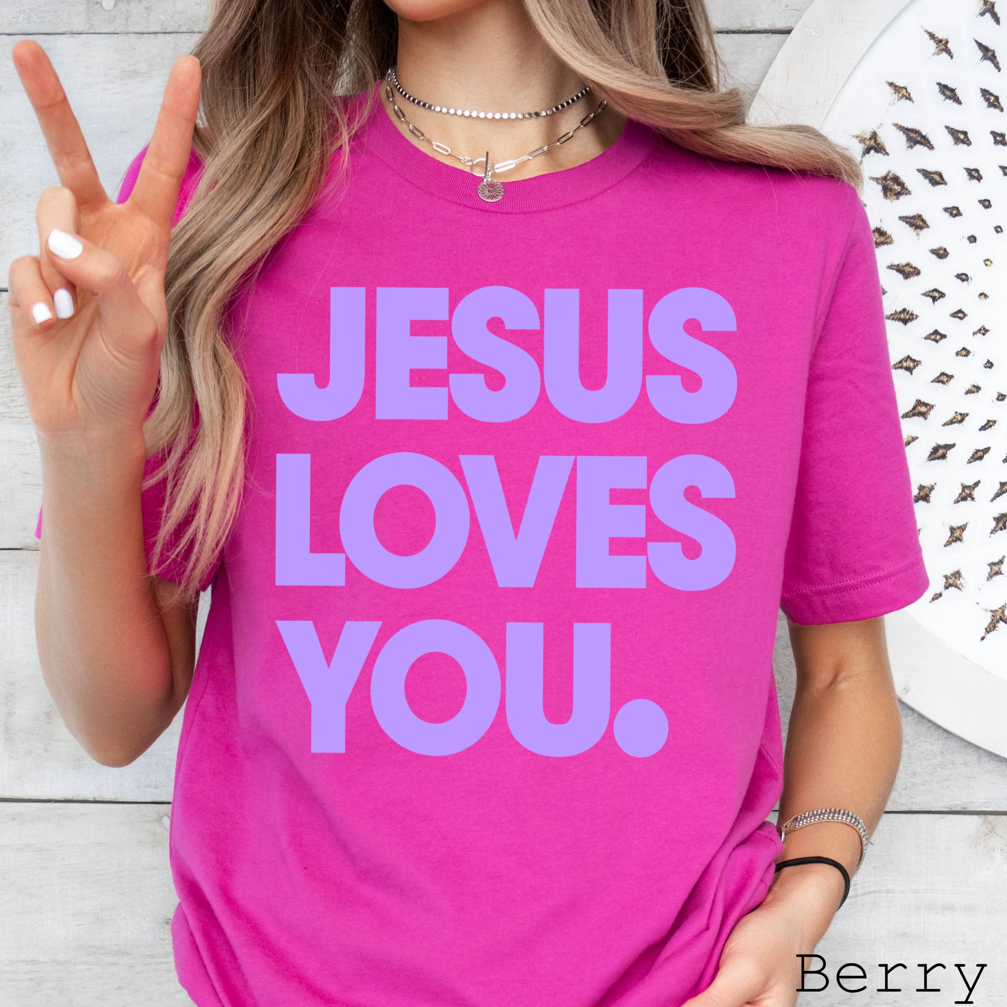 Jesus Loves You Graphic Shirt | Bella Canvas
