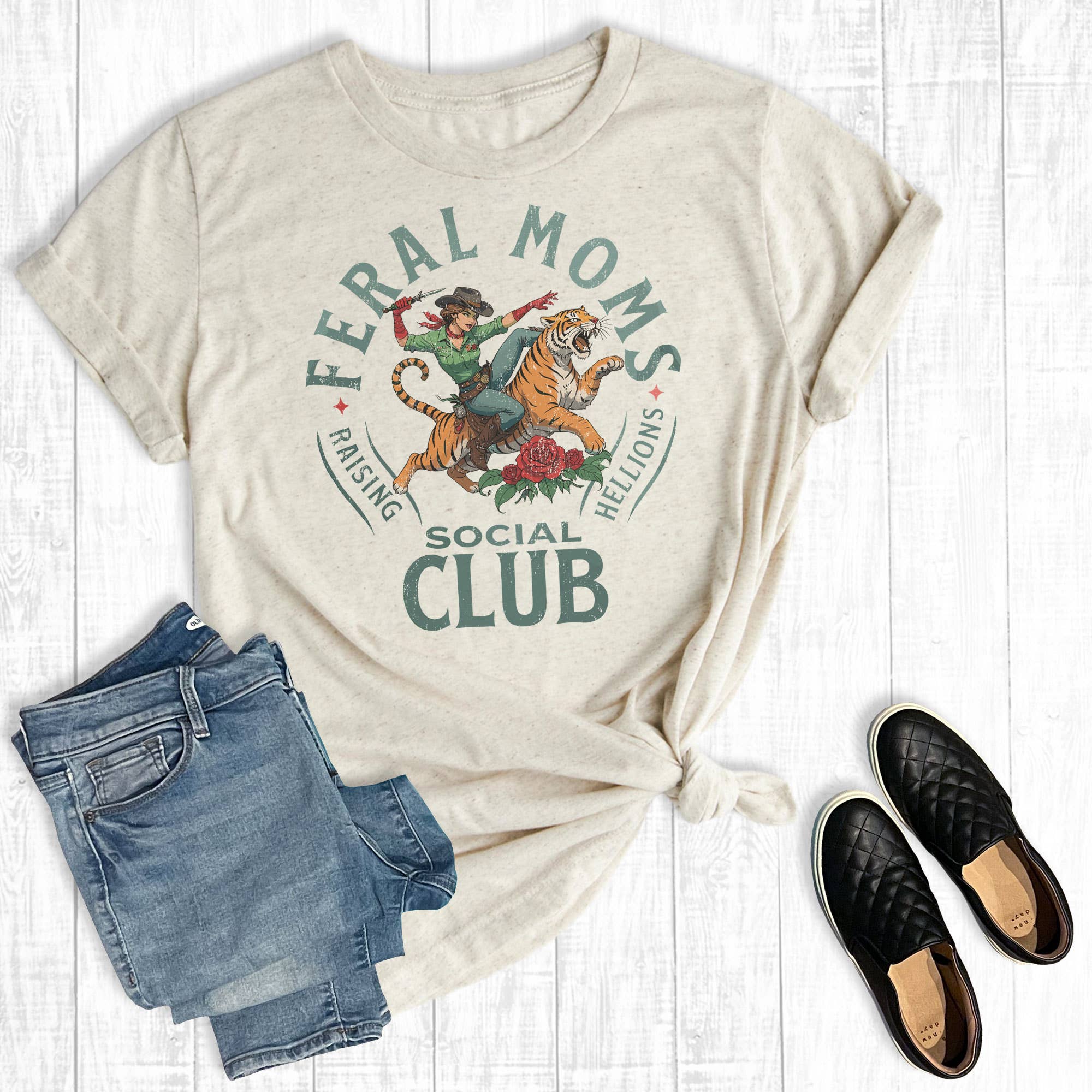 Mother's Day Feral Moms Social Club Graphic Tee