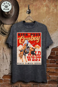 Kick Dust Cowboy Graphic Top