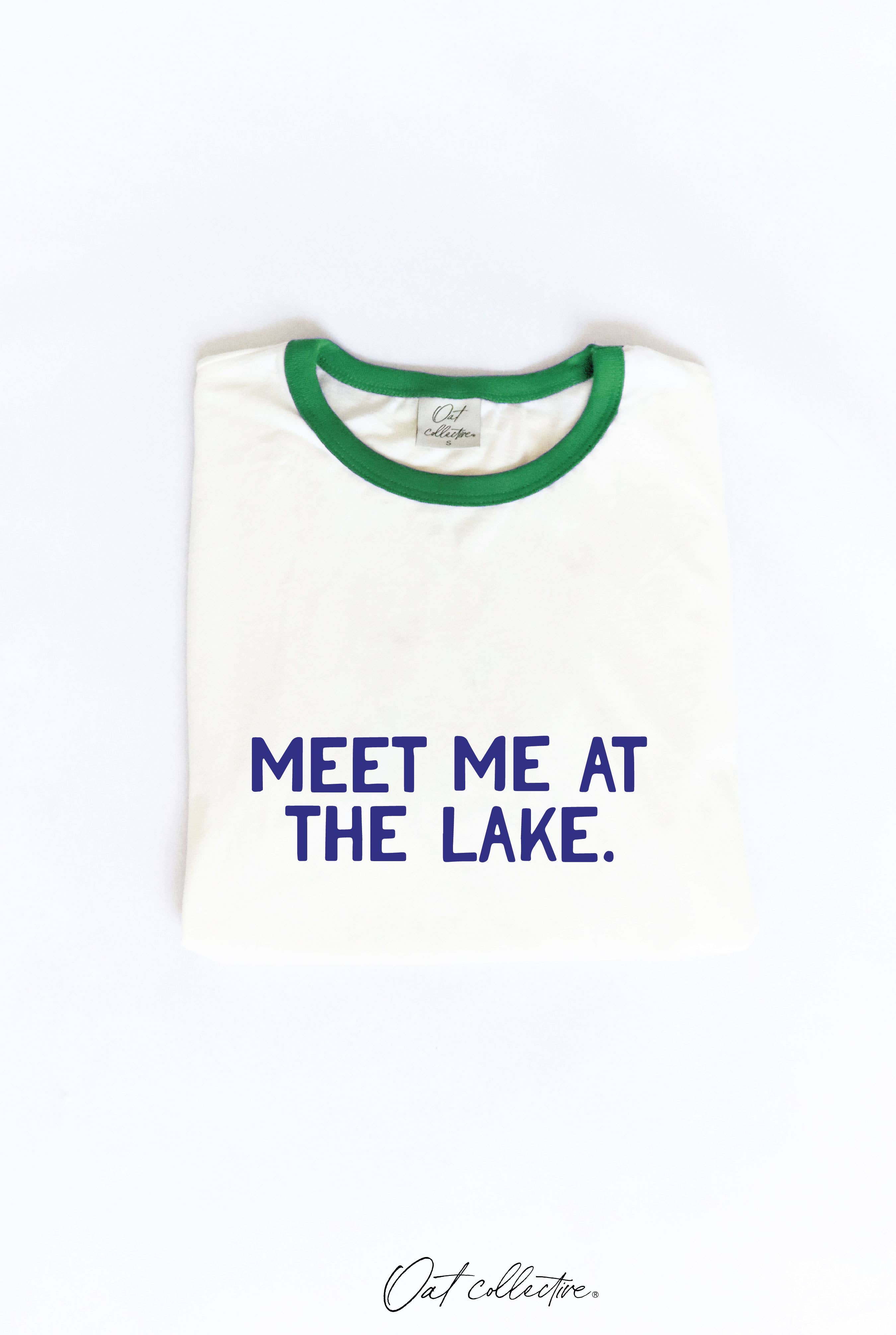 Meet Me At the Lake Ringer Graphic Top
