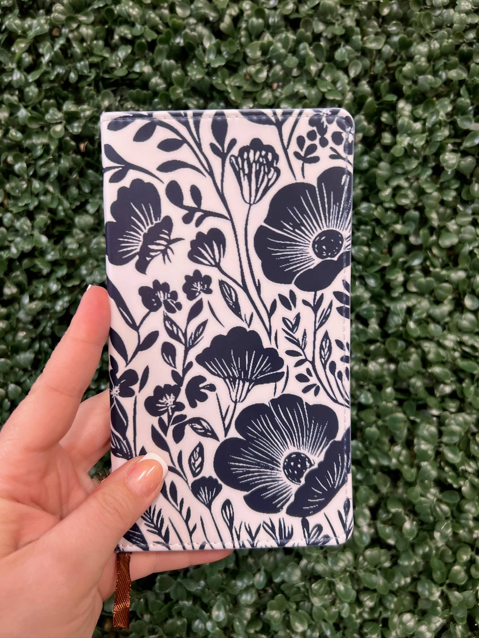 Navy Floral Journal