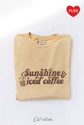Sunshine and Iced Coffee  Plus Mineral Graphic Top
