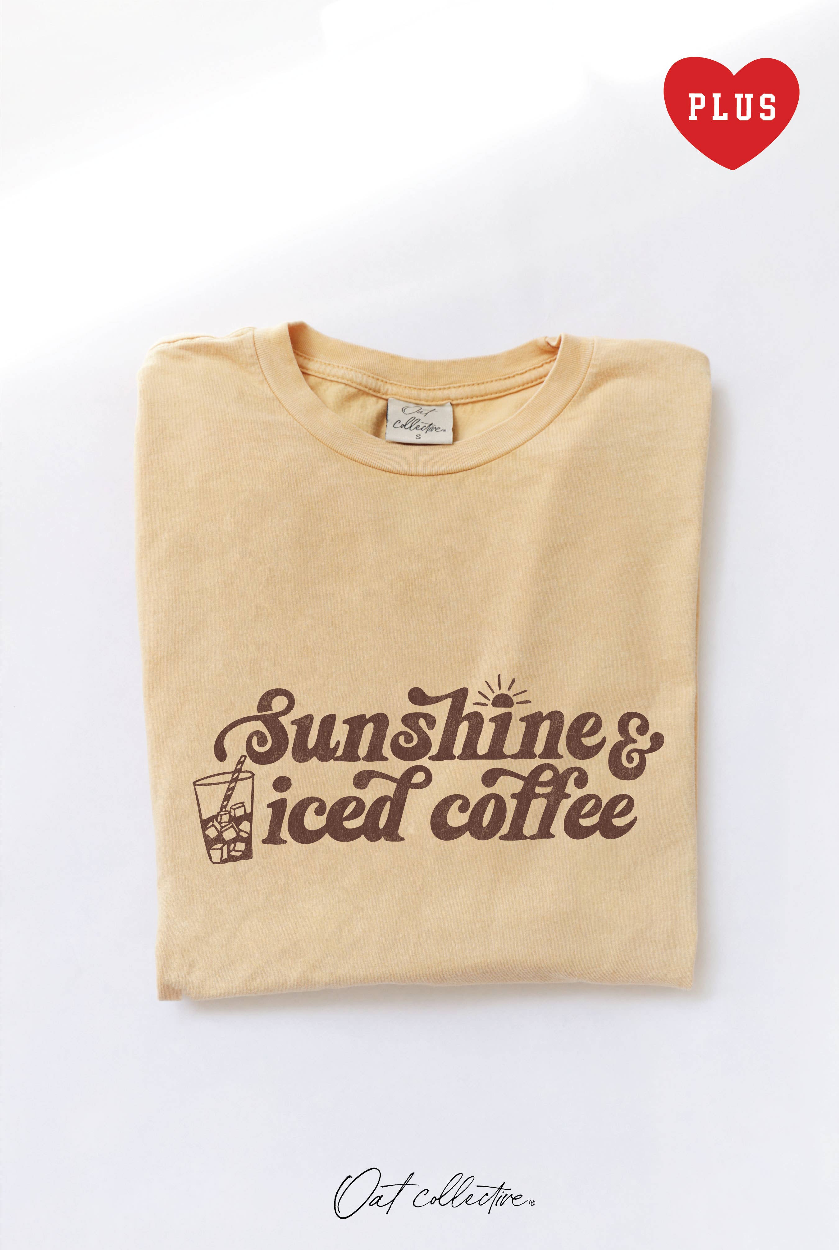 Sunshine and Iced Coffee  Plus Mineral Graphic Top