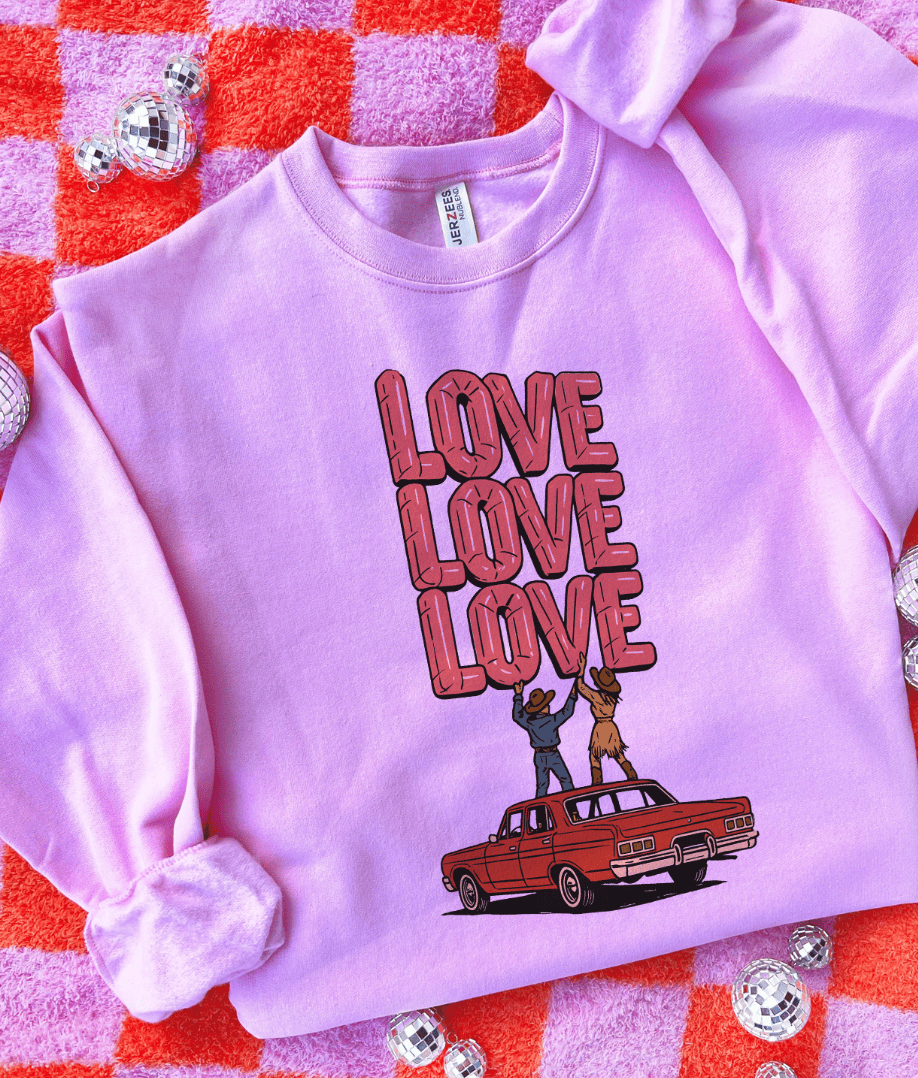 Cowboy Couple Love - Multiple Color Options in Tee or Sweatshirt