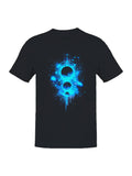 Cosmic Geometric Nebula Art Men's T-Shirt