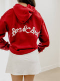 Ou Oklahoma Sooners Lyric Puff Ink Crimson Hoodie