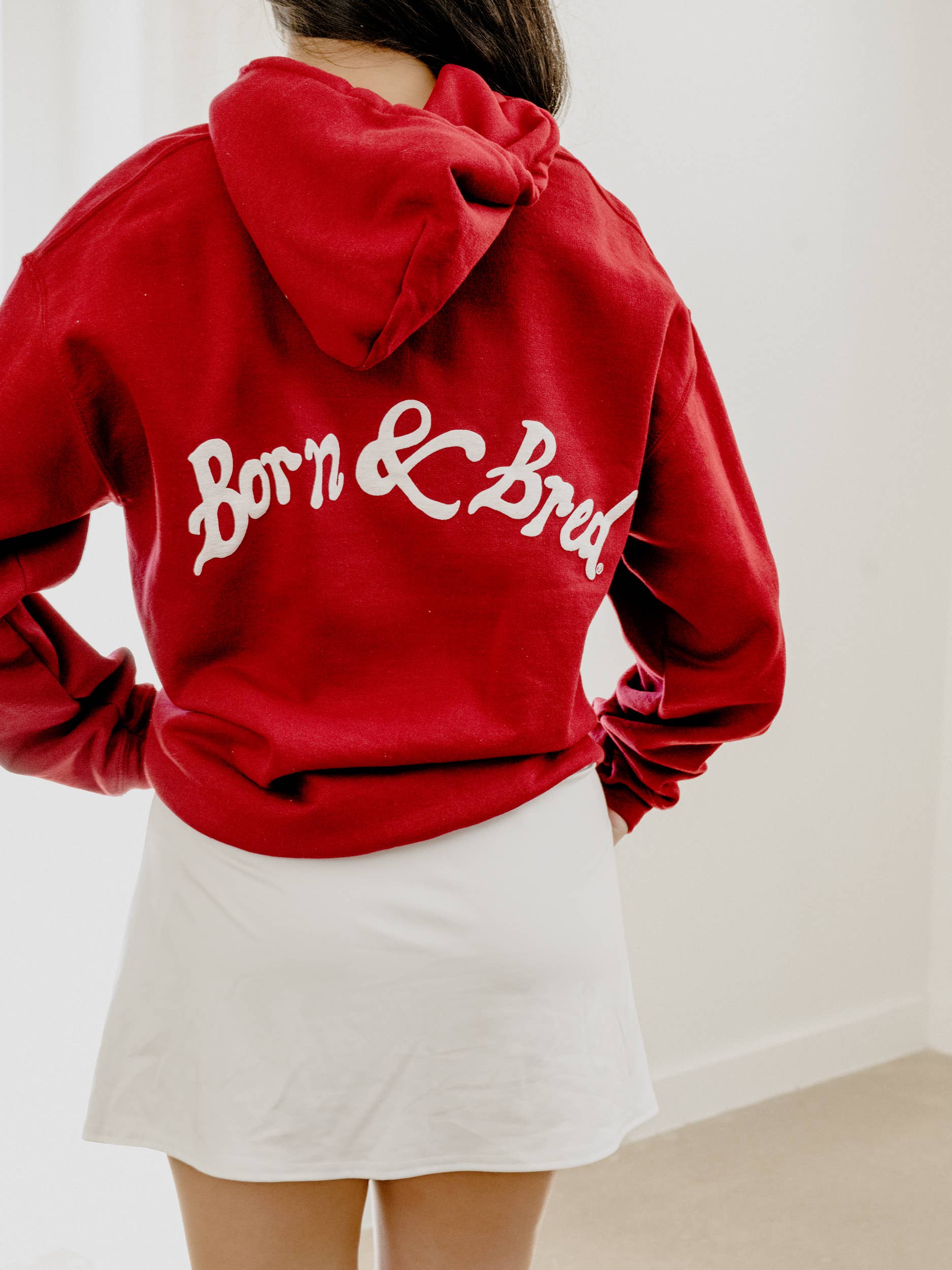 Ou Oklahoma Sooners Lyric Puff Ink Crimson Hoodie