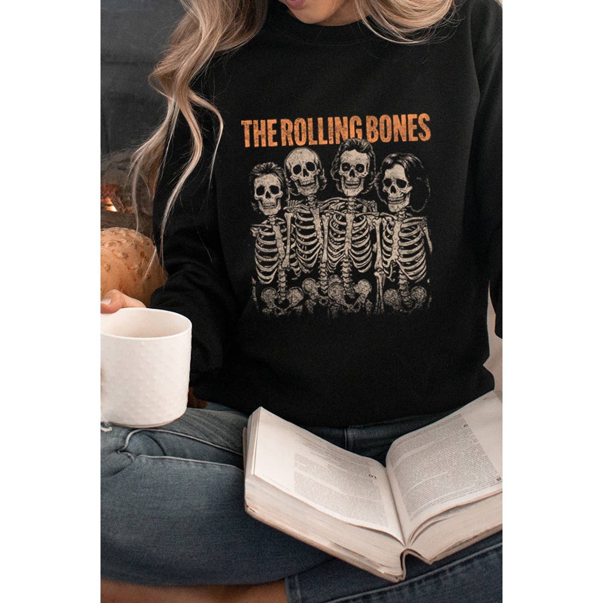 The Rolling Bones Vintage Graphic Sweatshirts