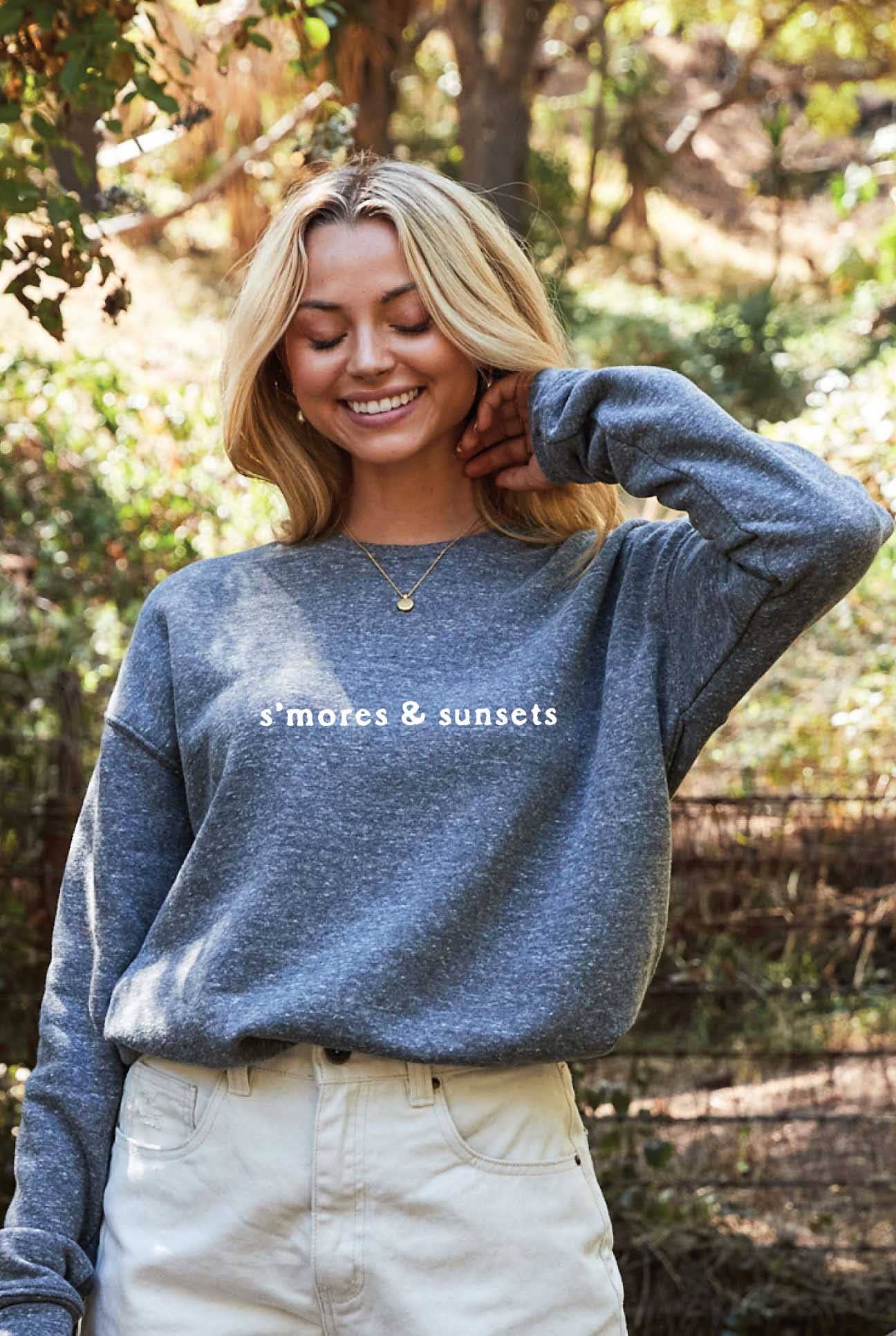 S'mores and Sunsets  Graphic Sweatshirt