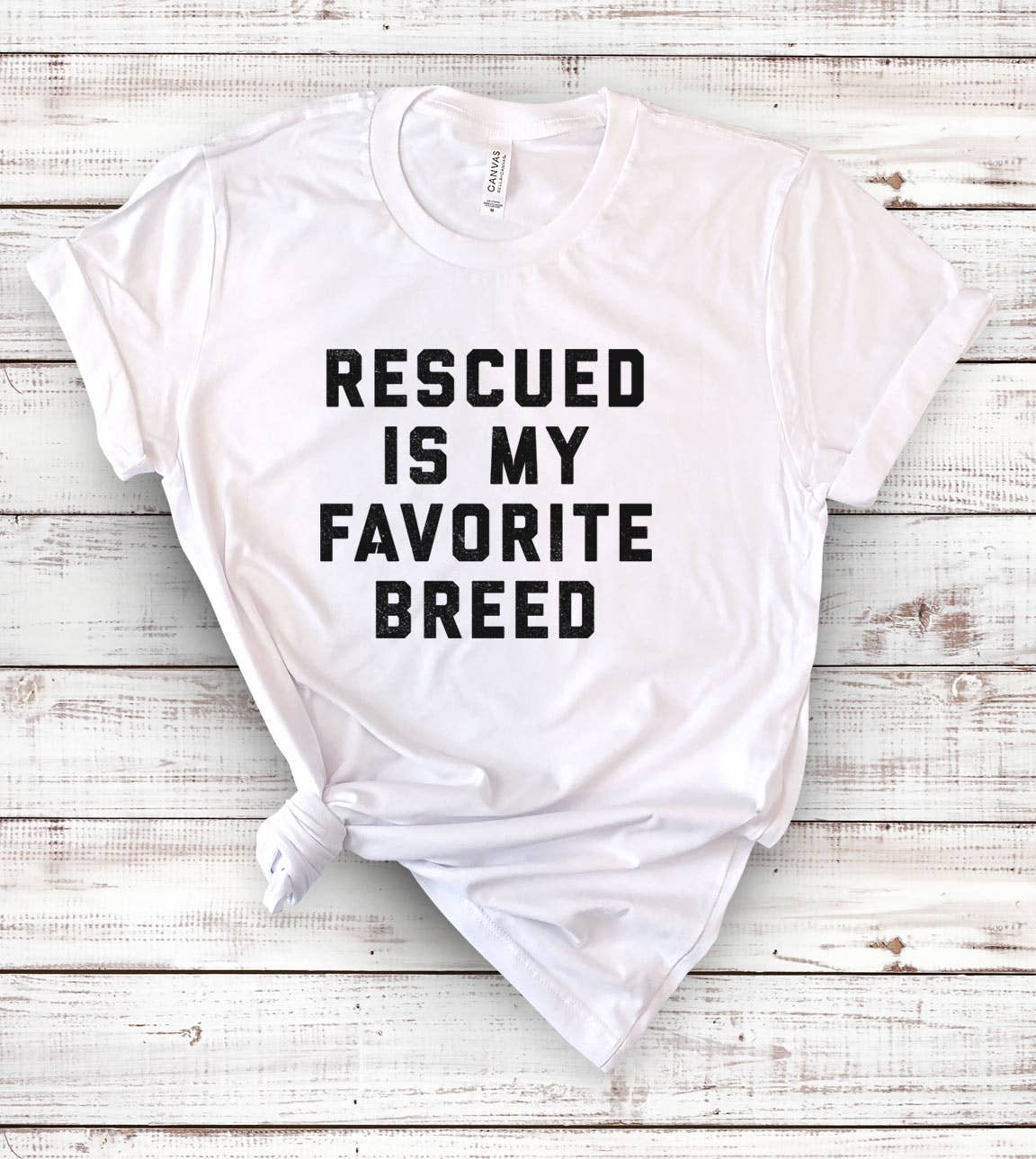 Rescued Is My Favorite Breed - Animal Lover Rescue T-Shirt