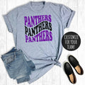 Custom Spirit Wear Retro Mascot Name Graphic Tee