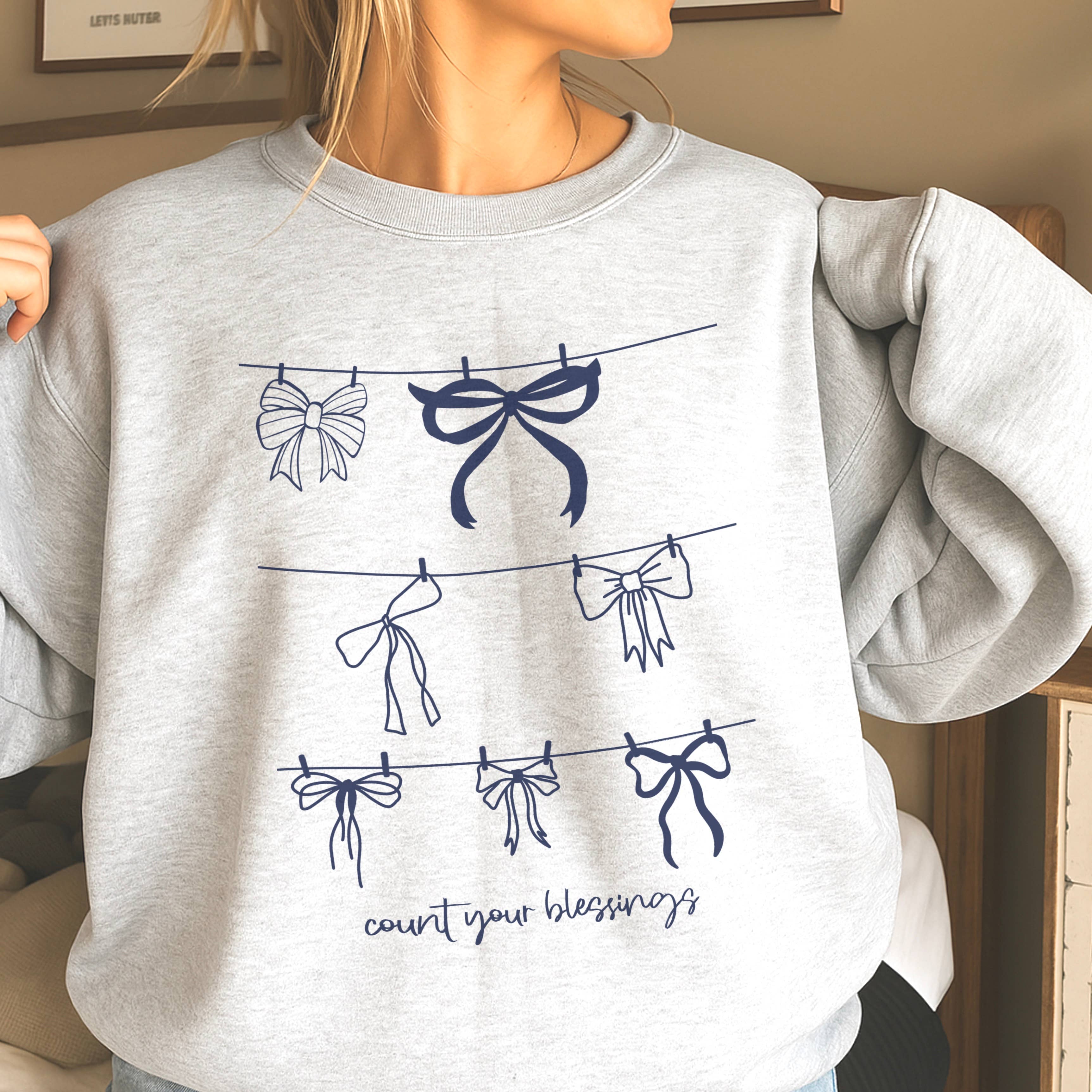 Count Your Blessings Christian Sweatshirt | Gildan Brand