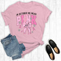 Breast Cancer in October We Wear Pink Graphic Tee