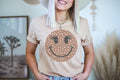 Grunge Happy Face | Fall Shirt Graphic Tee