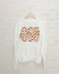 Osu Cowboys Twisted Check White Thrifted Sweatshirt