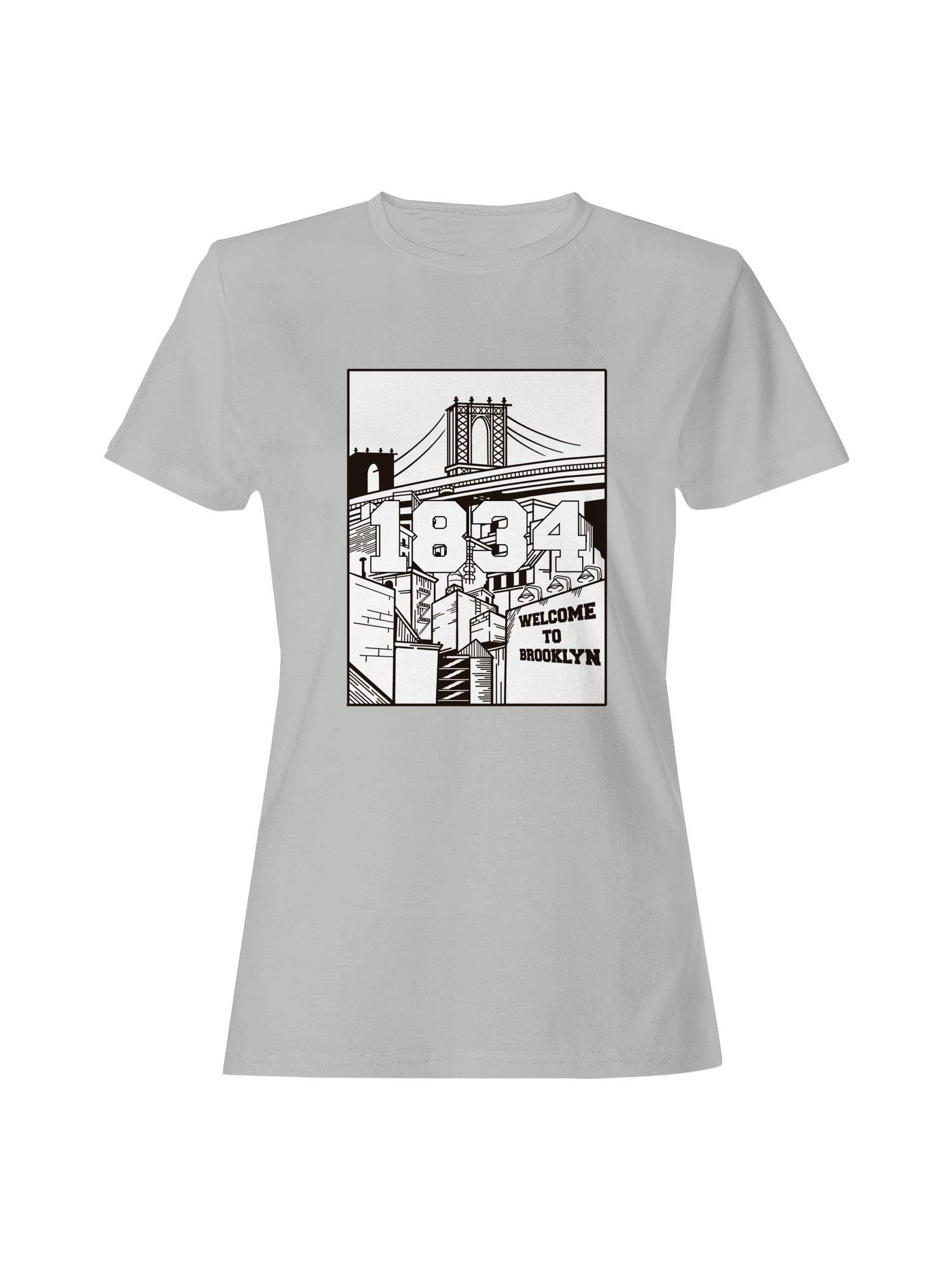 Brooklyn 1834 Wall Print Women's T-Shirt
