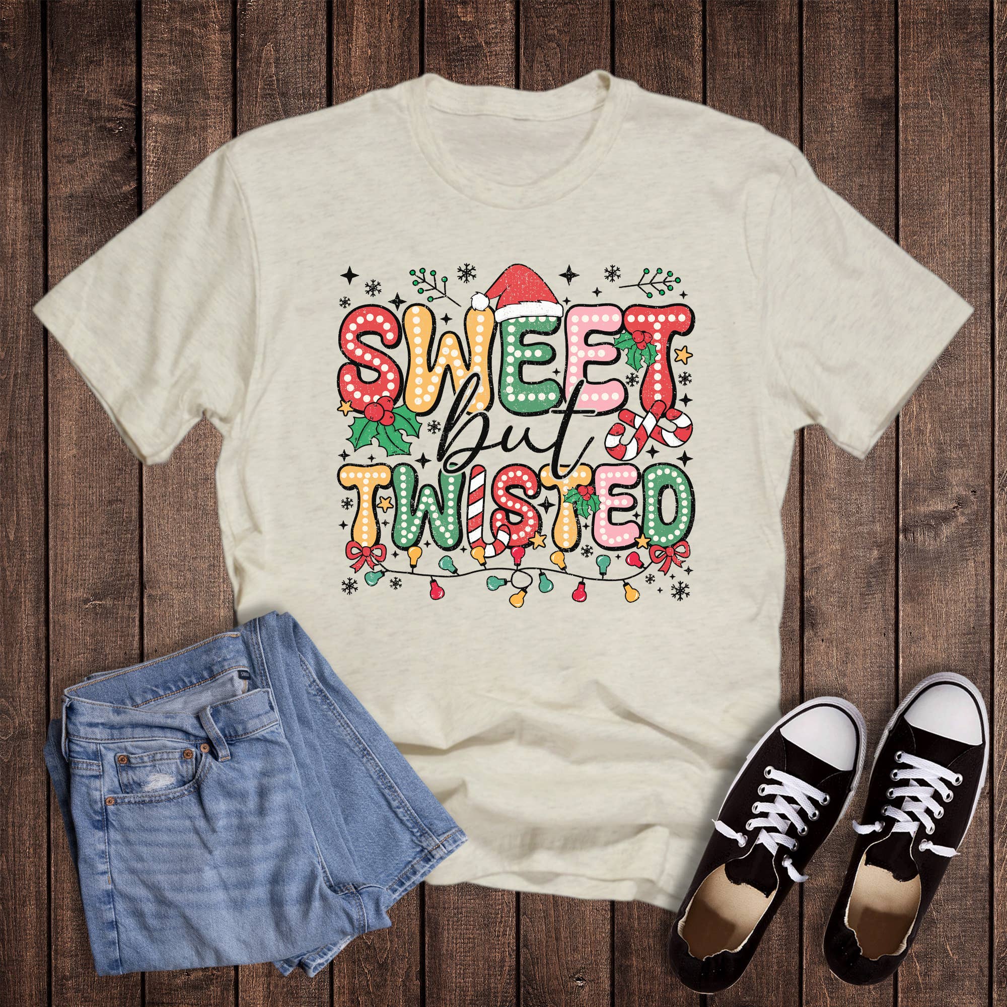 Christmas Sweet But Twisted Graphic Tee