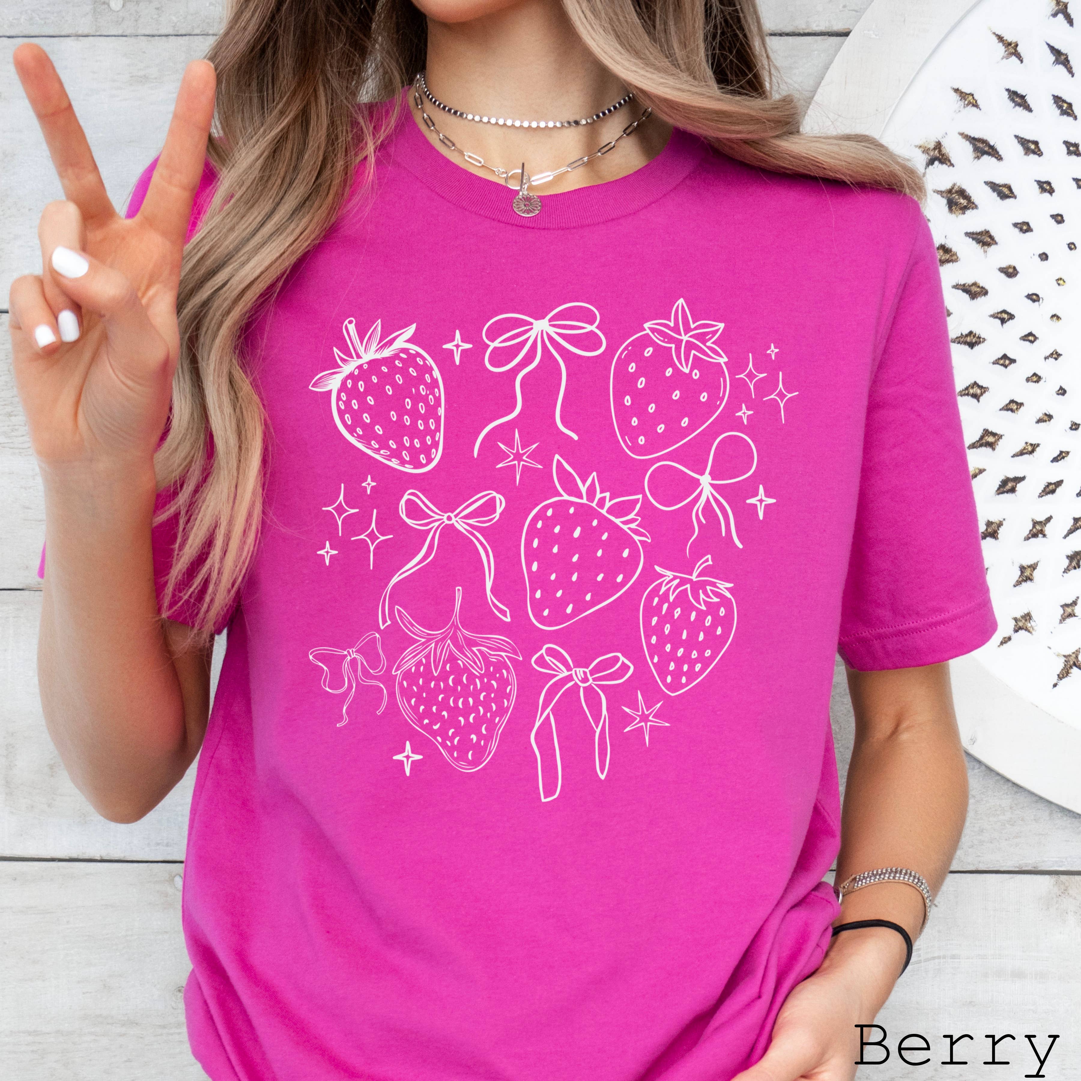 Strawberry Graphic Shirt | Summer 2025 | Bella Canvas