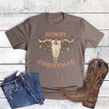Howdy Christmas Cowskull Ornaments Graphic Tee