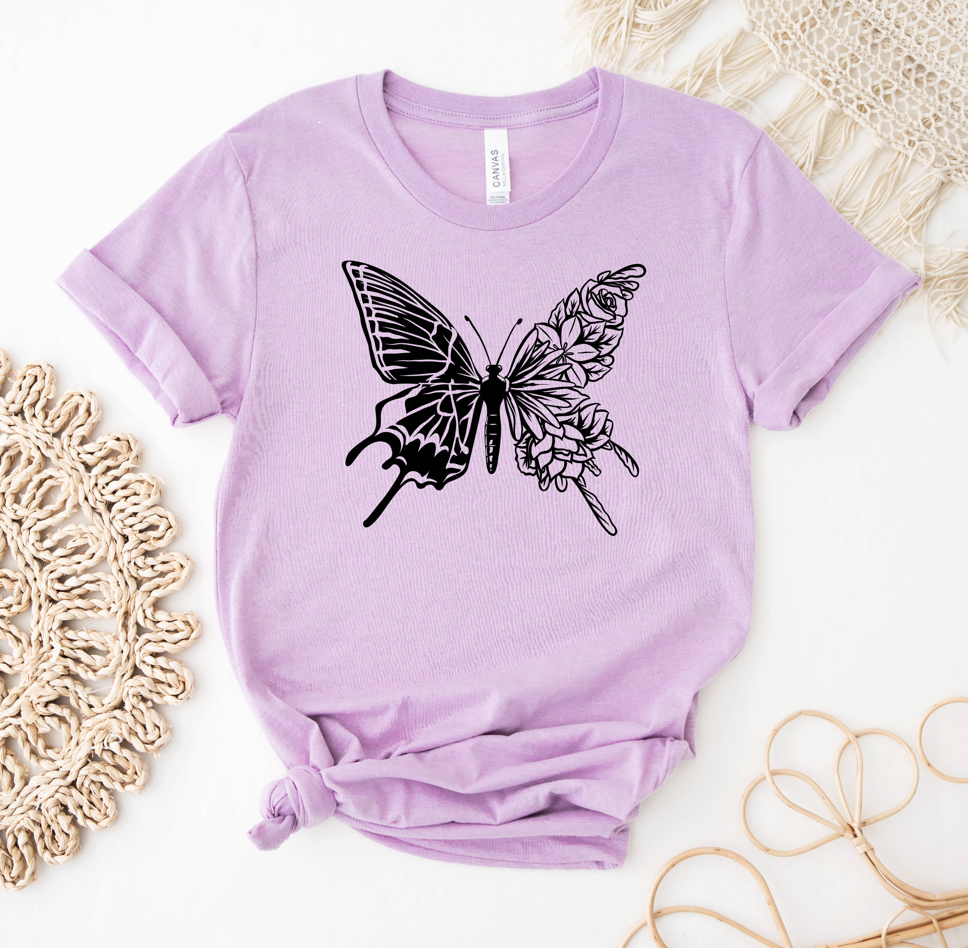 Floral Butterfly T-Shirt
