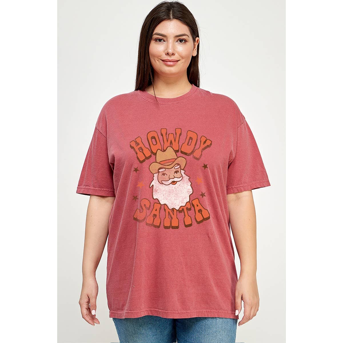 Howdy Santa  Graphic  Tee