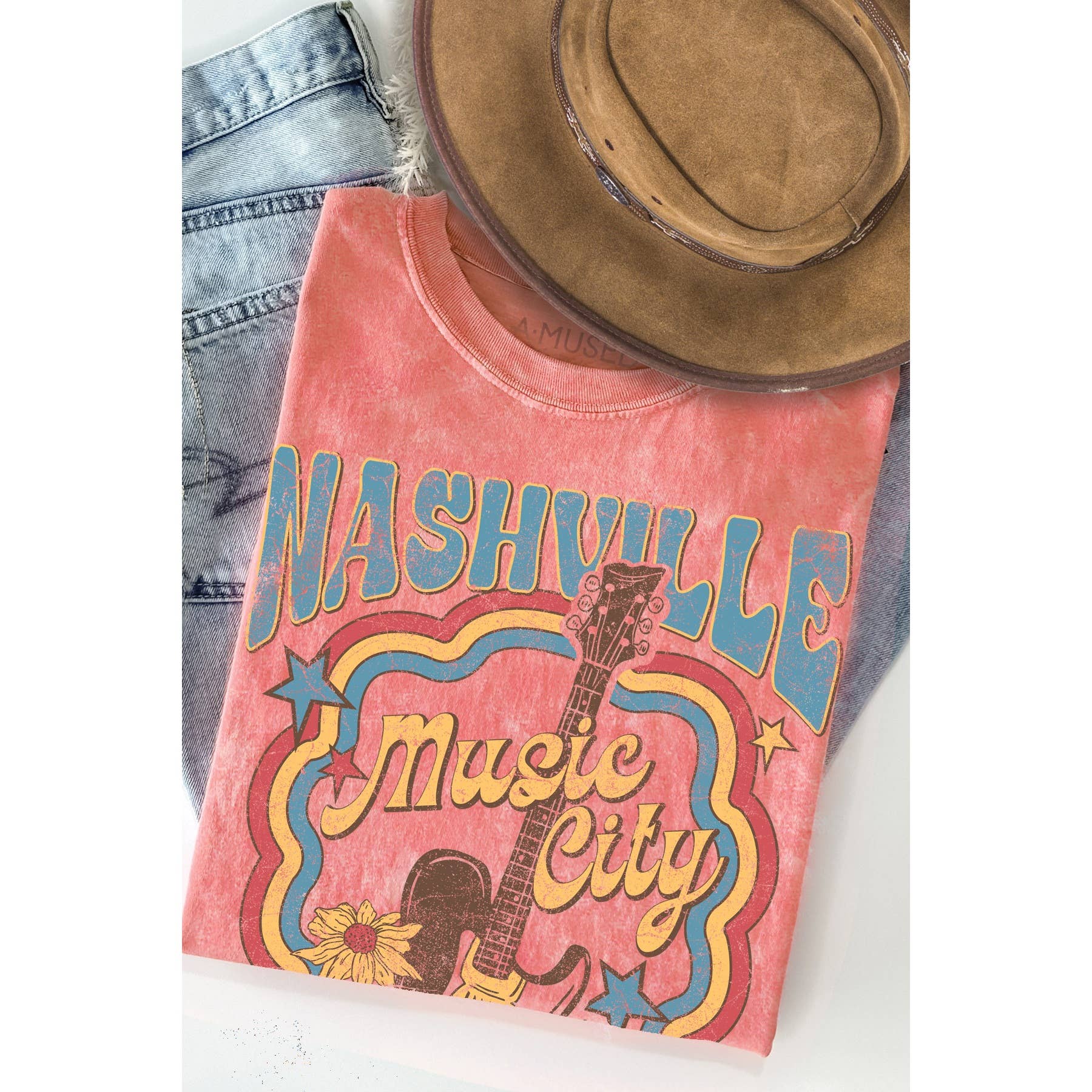 Nashville Women's Vintage Mineral Wash T-Shirt