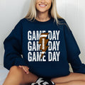 Game Day, Lightening Bolt Football Tailgate Party Sweatshirt