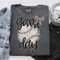 Faux Glitter Baseball Game Day Tee