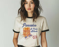 Pancakes and Panic Attacks - Funny Ringer T-Shirt