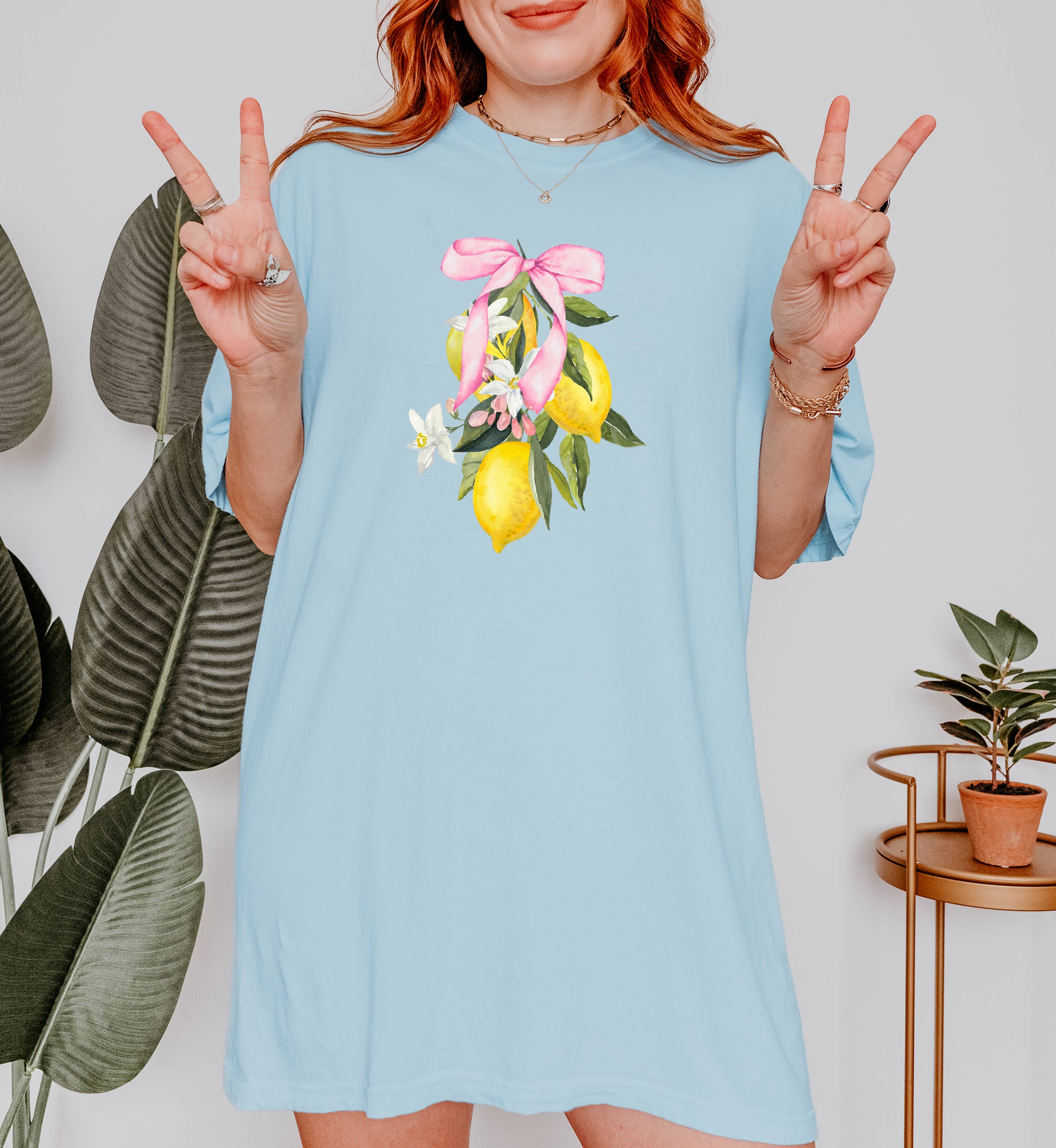 Lemon Shirt, Lemons, Bows, Coquette, Graphic Tee, Preppy