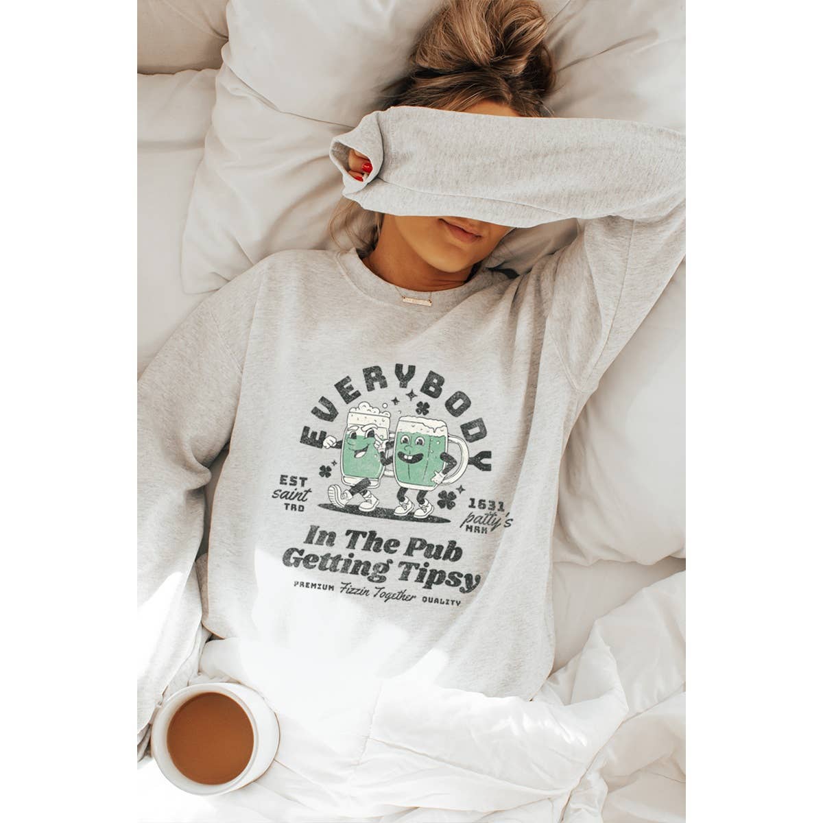 Getting Tipsy St Patricks Day Graphic Sweatshirts
