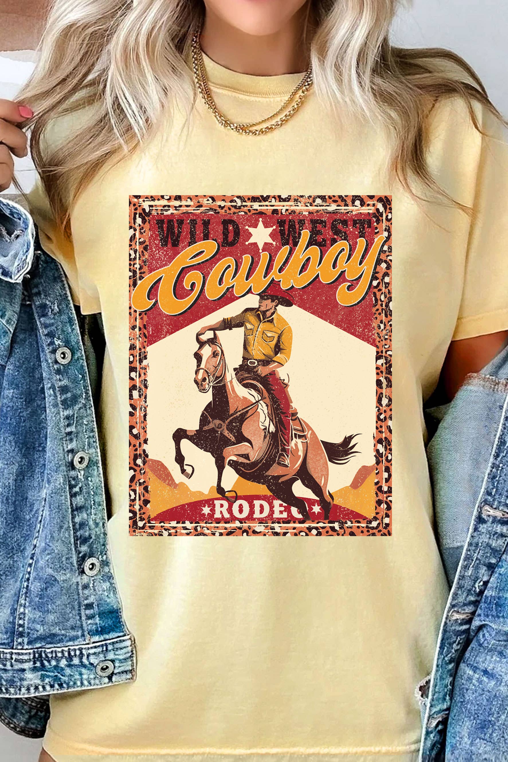 Wild West Rodeo Cowboy Graphic Tshirts