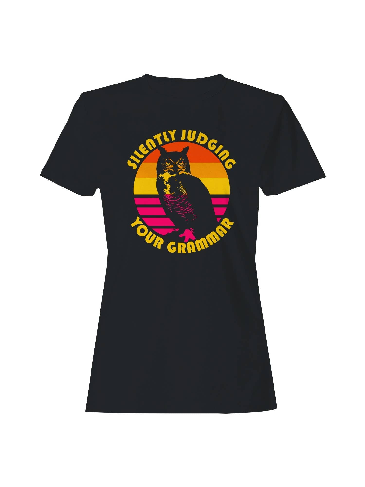 Silently Judging Your Grammar Owl Women's T-Shirt