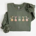 Cute Rabbits in A Row, Easter Bunny Sweatshirt