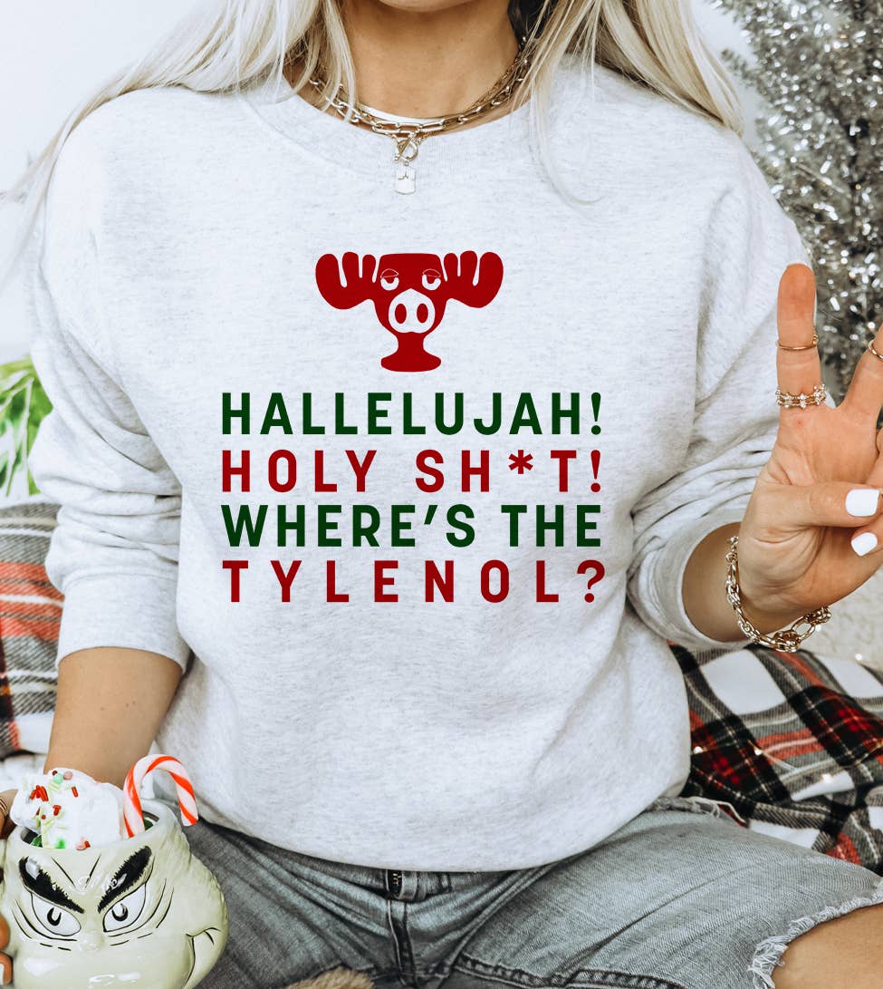 Hallelulah Holy Sh*T  - Christmas Vacation Sweatshirt
