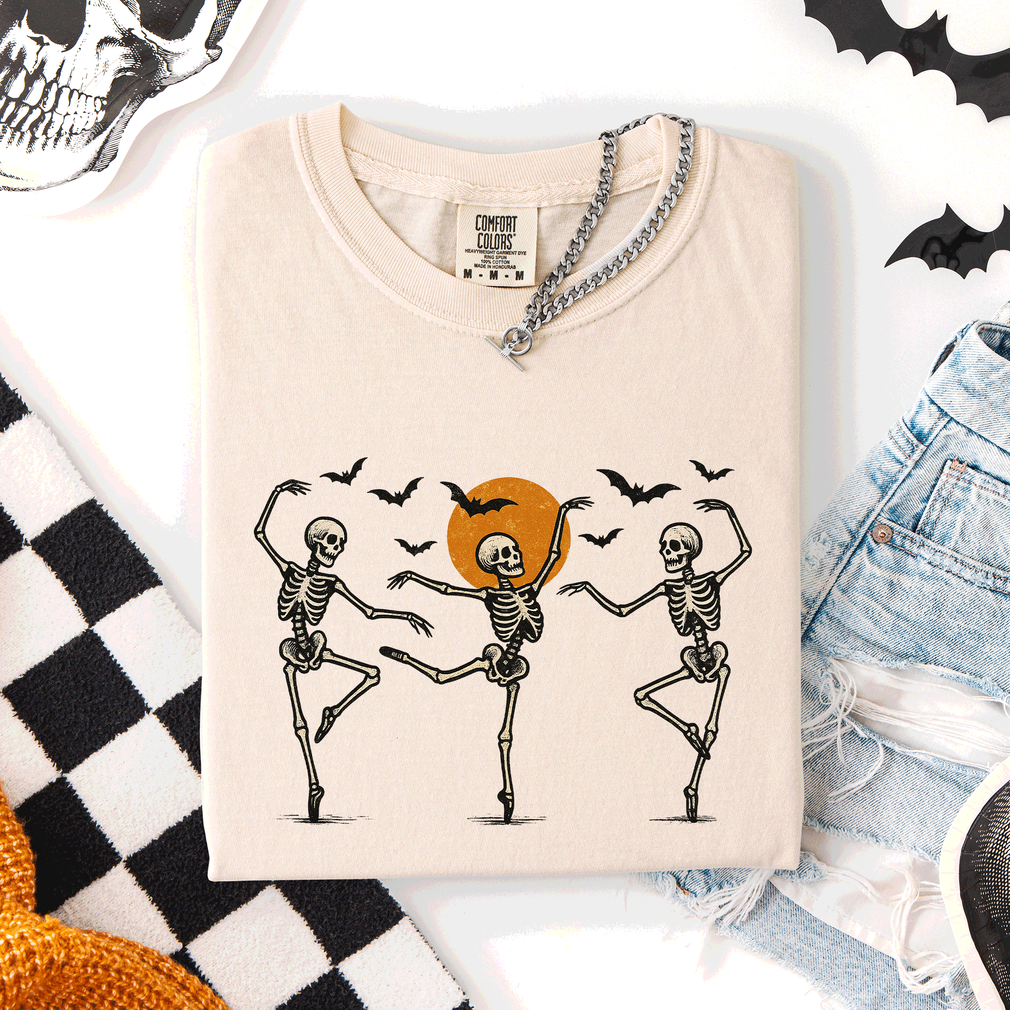 Skeleton Dancers, Halloween, Cute, Comfort Colors T-Shirt