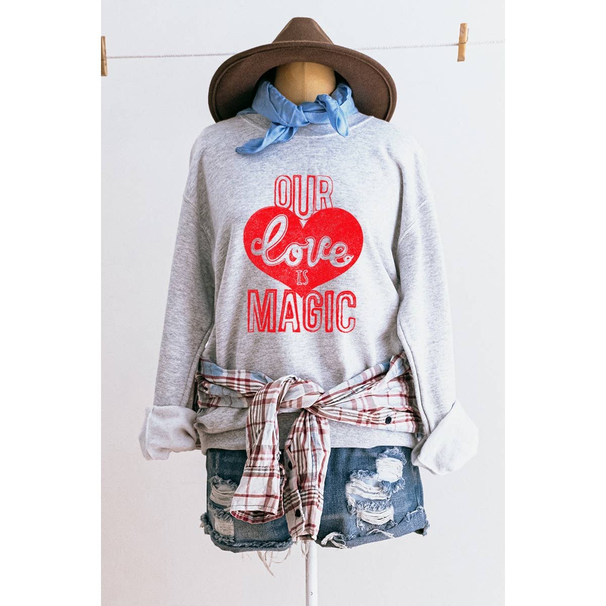 Our Love Is Magic   Vintage   Graphic Sweatshirts